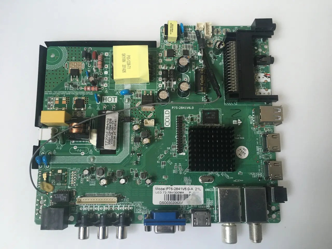 Системна плата AKAI P75-2841V6.0-A 32 дюйм mainboard, новий