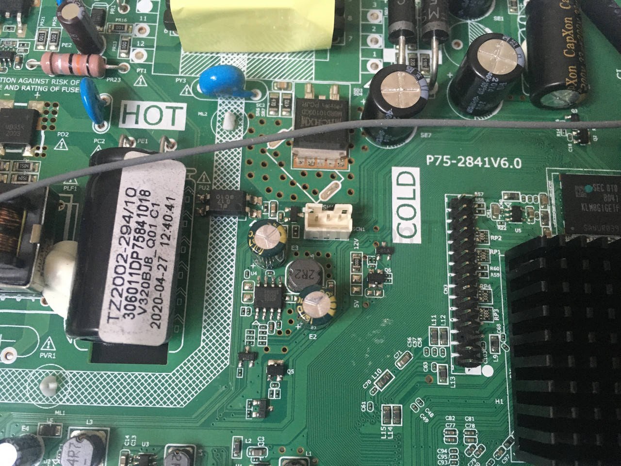 Системна плата AKAI P75-2841V6.0-A 32 дюйм mainboard, новий