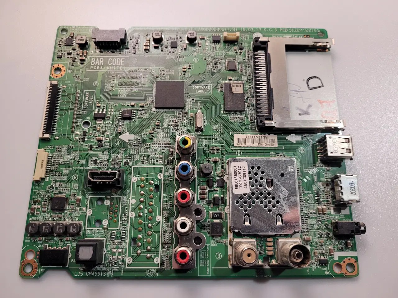 Системна плата LG EAX66203805 (1.3) 32 дюйм mainboard для LCD телевізорів, Новий