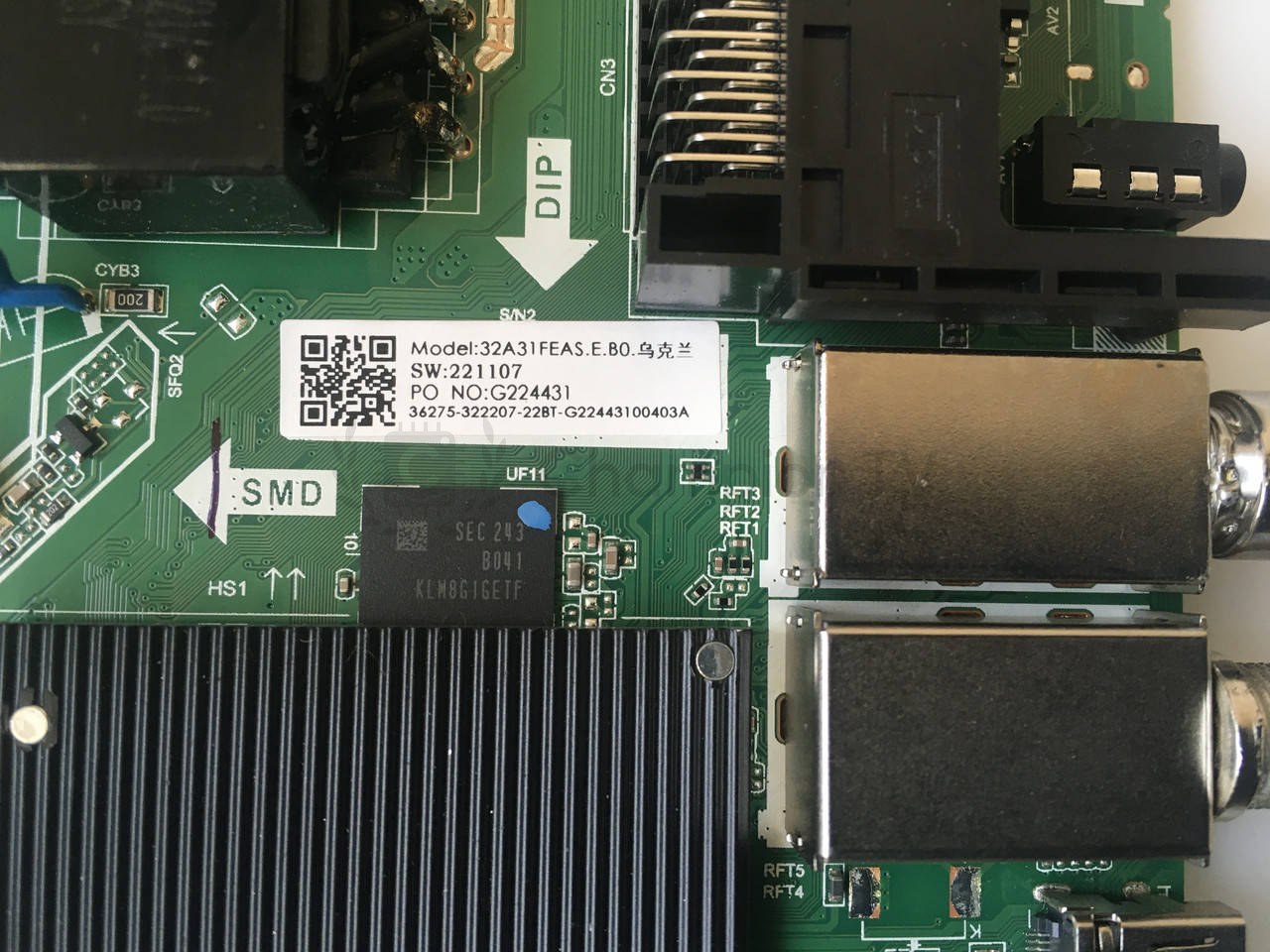 Системна плата Hisense 32A4 TP.MT9216T.PB702 32A31FEAS.E.80 mainboard, новий
