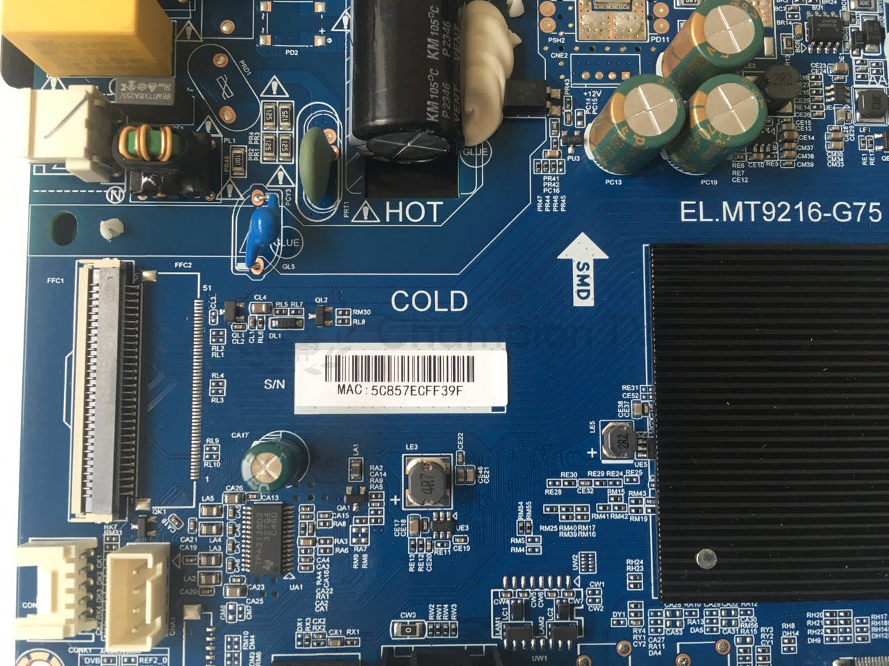 Системна плата Hisense 32A4HA EL.MT9216-G75 31.5 дюйм mainboard, новий