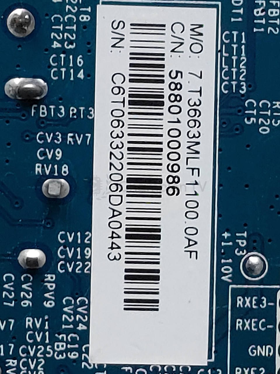Системна плата Great View CV3663ML-F 7.T3663MLF1100 24 дюйм FHD mainboard, нова