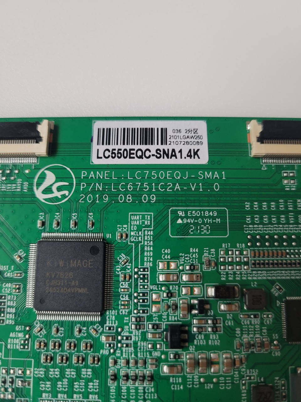 T-con тикон LG LC750EQJ-SMA1 75 дюйм для UHD 4K панелей, робочий