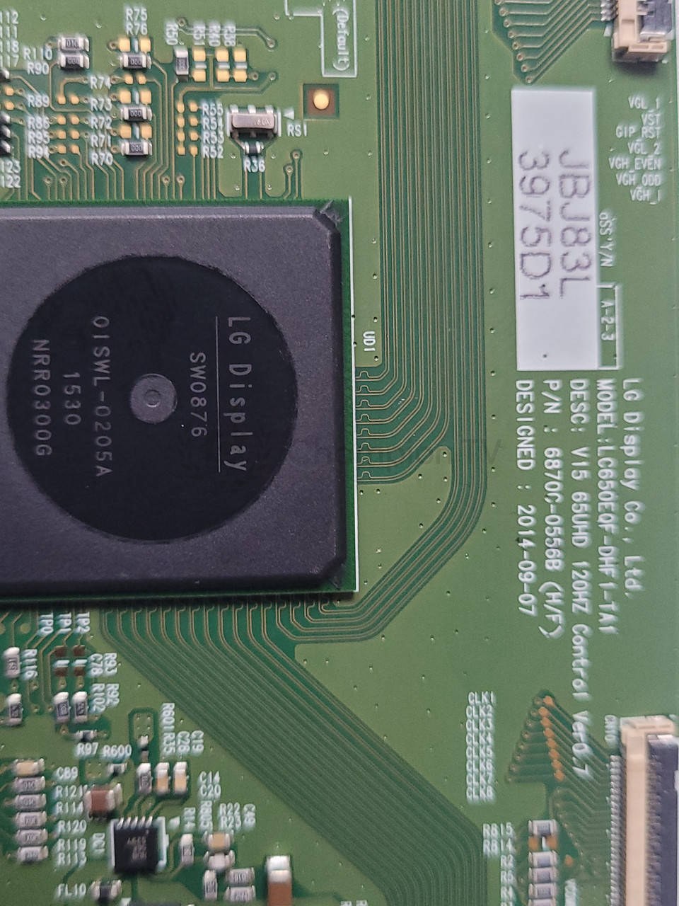 T-con тикон LG 6870C-0556B для 65UF8500, 65UF7700 (65 дюйм) плата матриці, перевірена