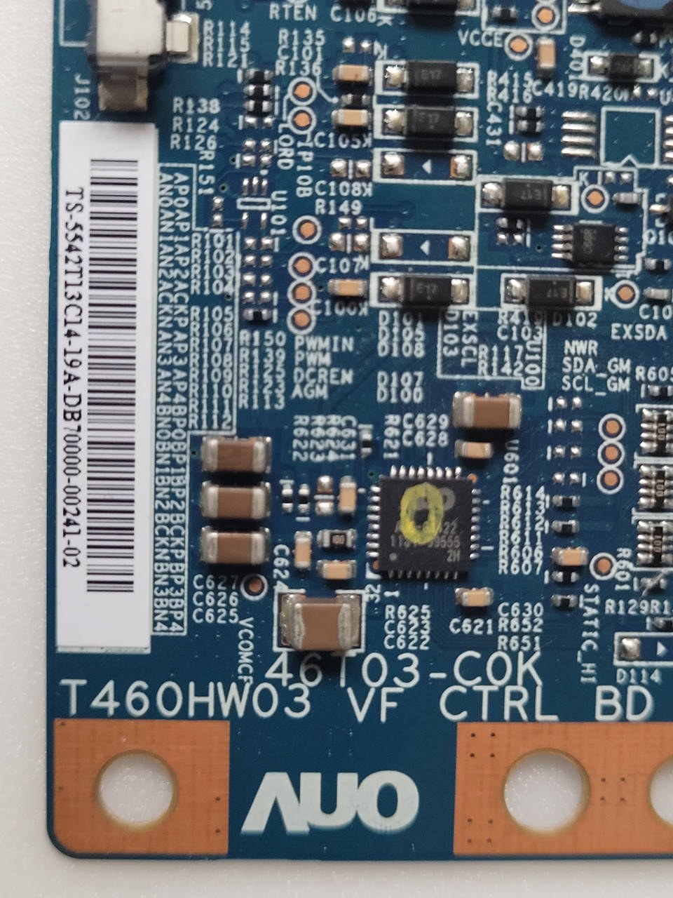 T-con тикон AUO T460HW03 46T03-COK для LG 32-46 дюйм (плата матриці), перевірена