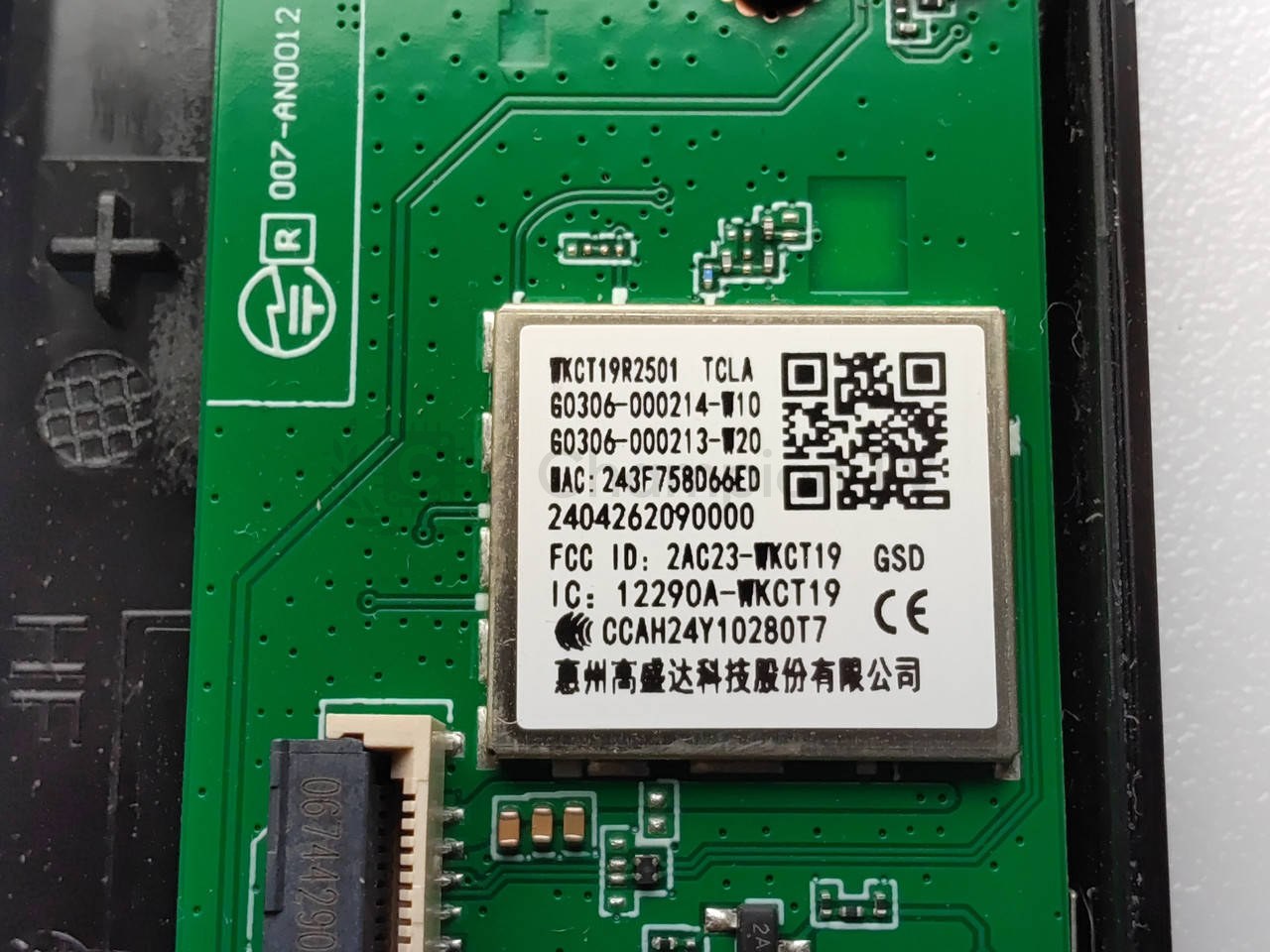 Wi-Fi модуль TCL 2AC23-WKCT19 для 50S551G 65Q651G 50Q651G, bluetooth adapter