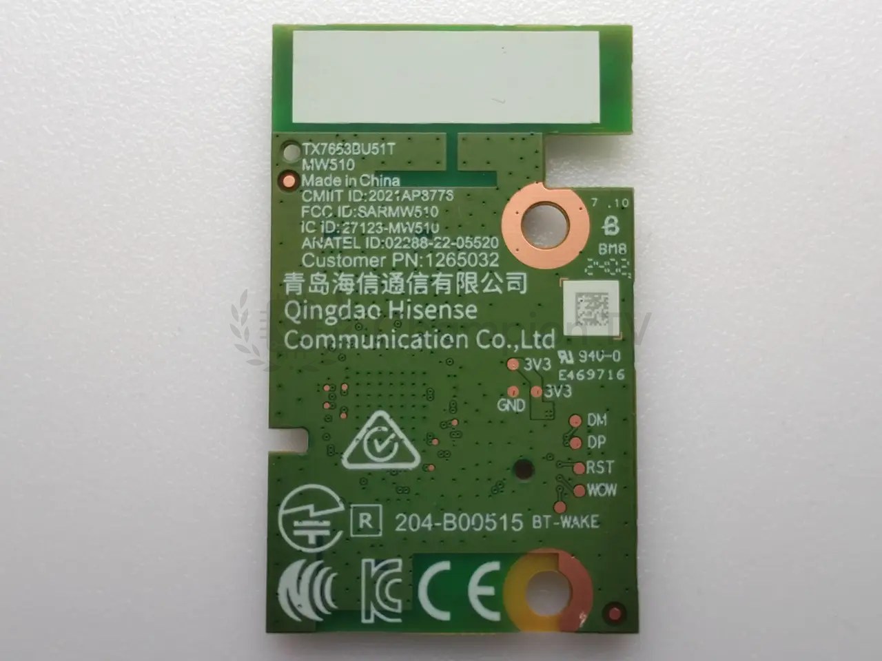 Модуль Wi-Fi Hisense 1265032 TX7653BU51T M5B54_MB_V1.00 50" для Hisense 50A6BG