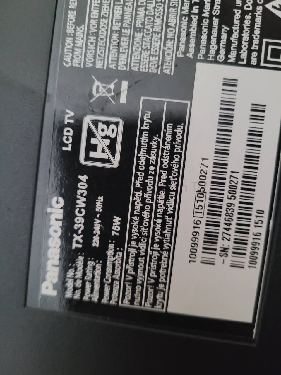 Системна плата Panasonic TX-39CW304 17MB95M 39 дюйм mainboard, новий