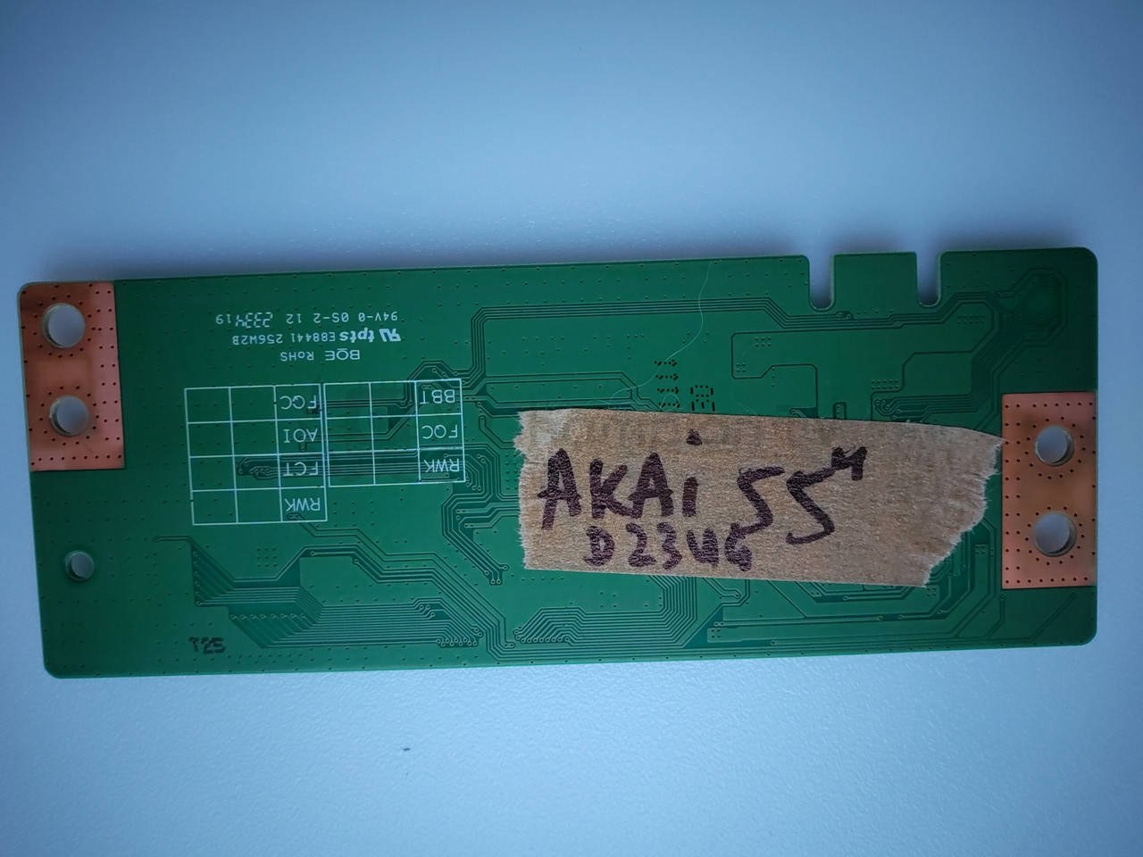 T-con тикон Akai HV430FHBF91 (44-9772510) для 55" телевізорів, плата матриці
