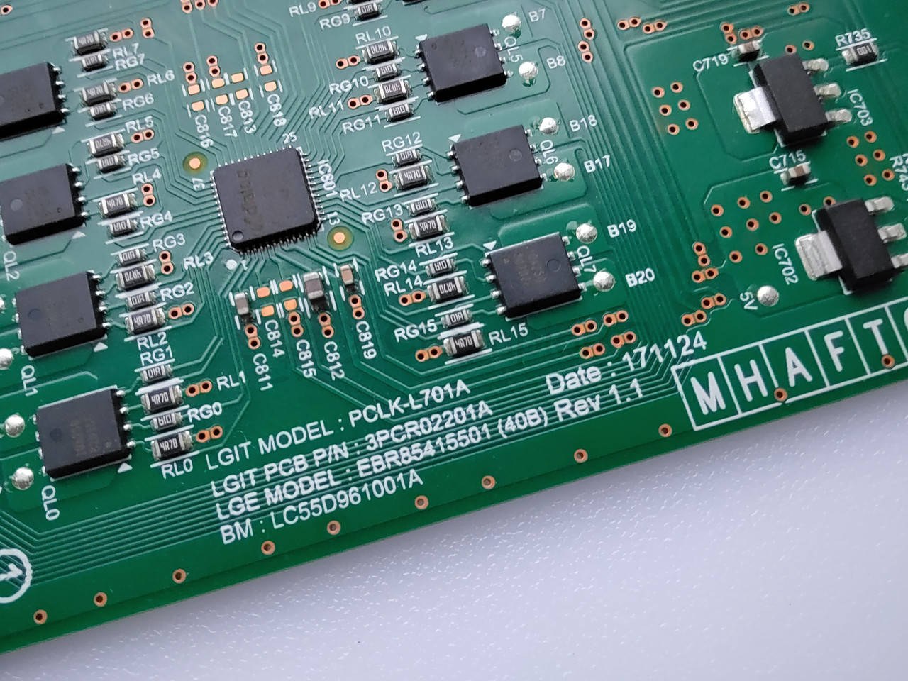 LED-драйвер LG 55SK8500 PCLK-L701A EBR85415501 (55 дюйм) плата підсвітки, б/у