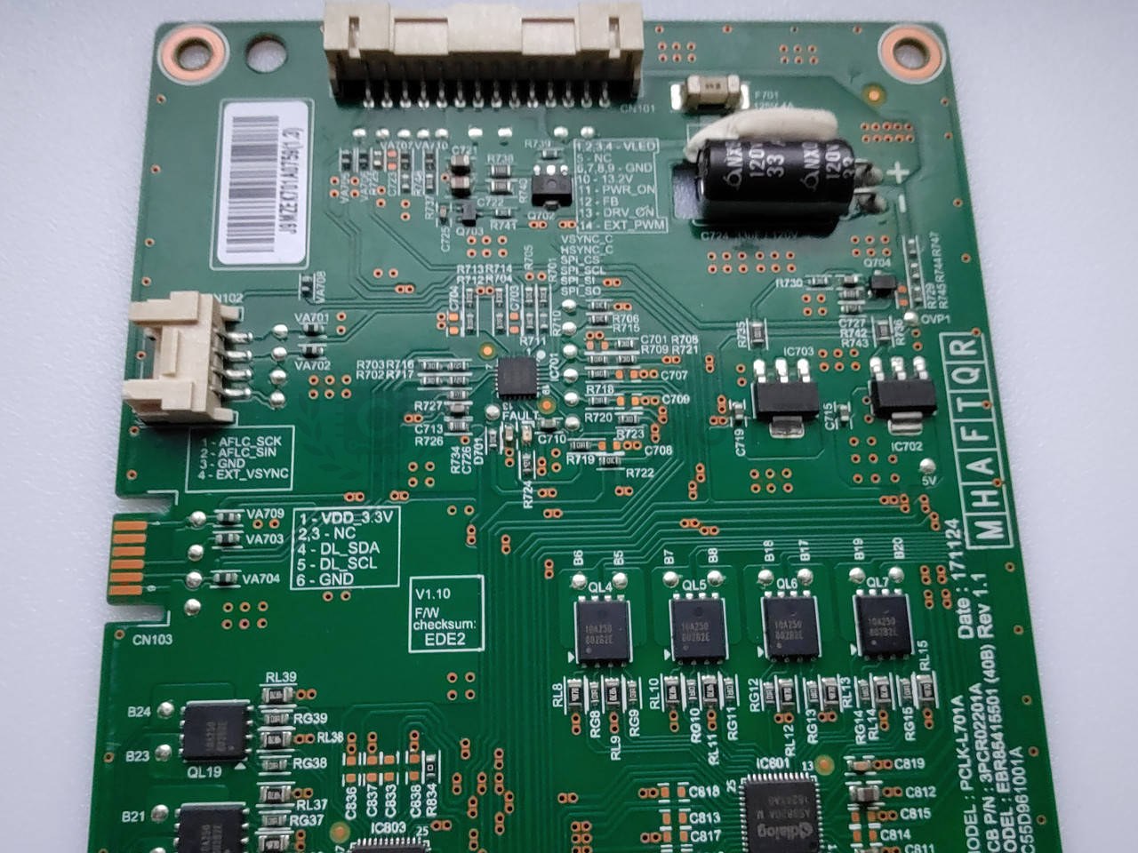 LED-драйвер LG 55SK8500 PCLK-L701A EBR85415501 (55 дюйм) плата підсвітки, б/у