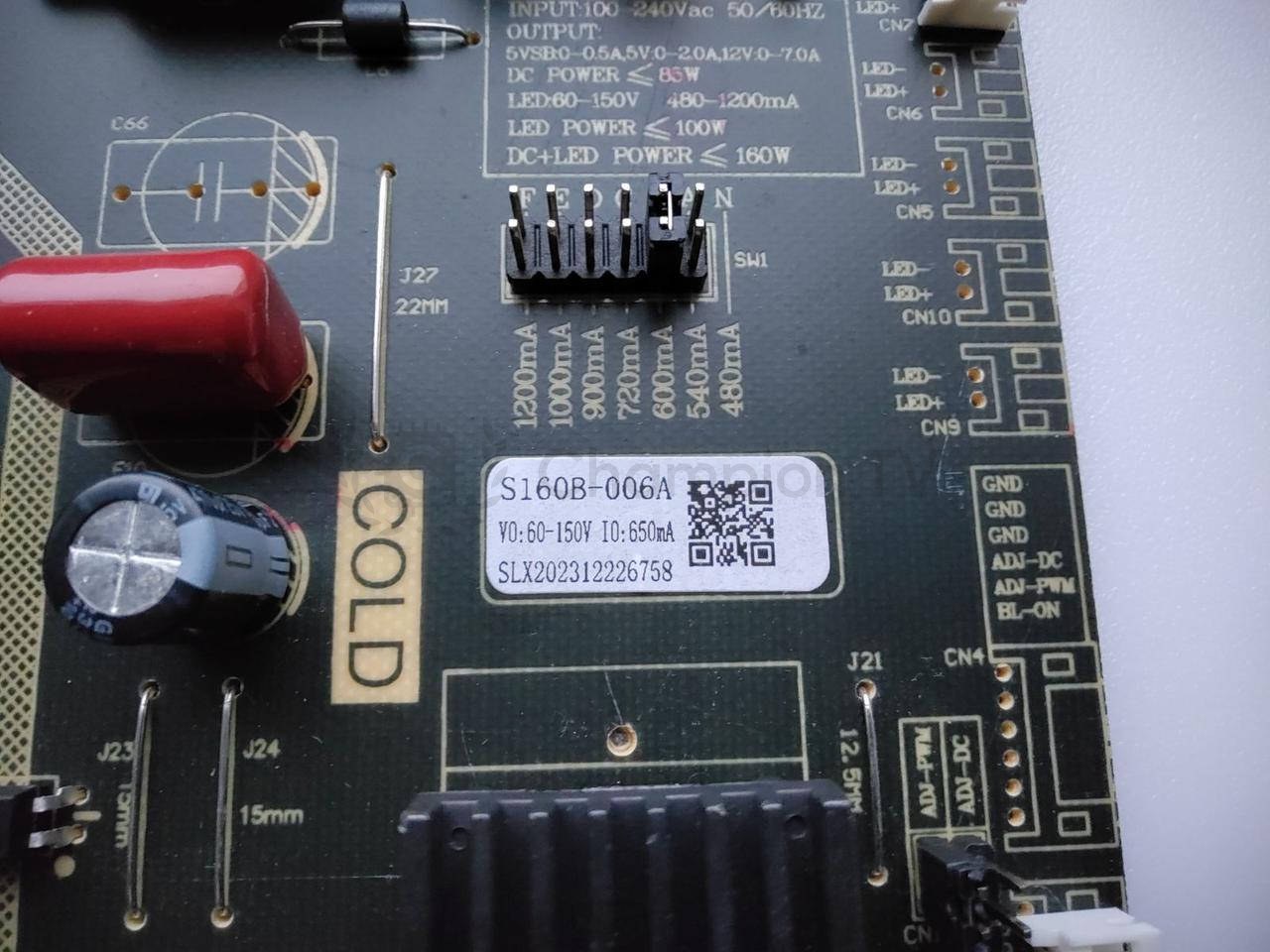 Блок живлення Slexun S160B-006A для AKAI AK55D23UG 55" PSU, новий