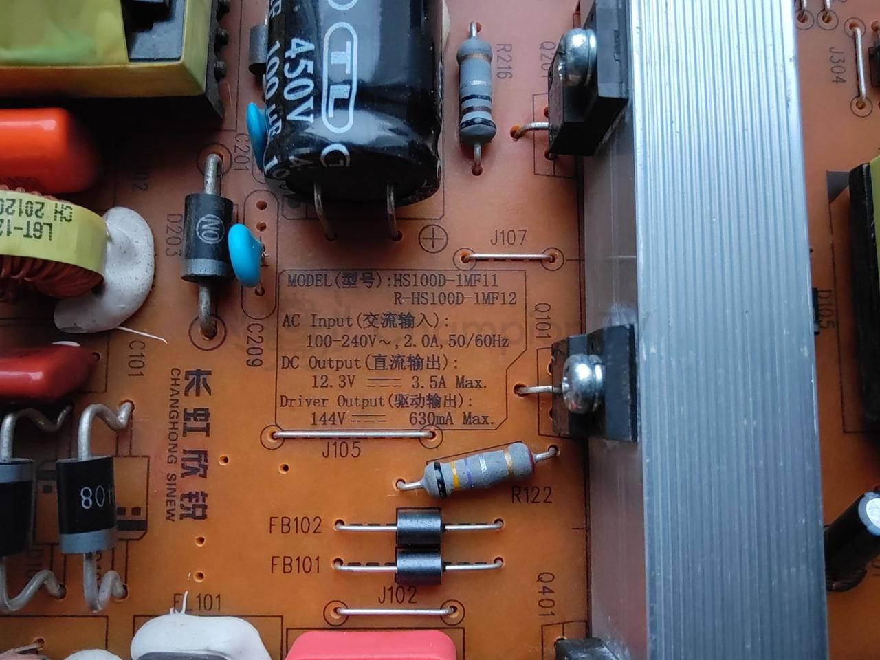 Блок живлення BRAVIS HS100D-1MF11 LED39A20 39" PSU, нова