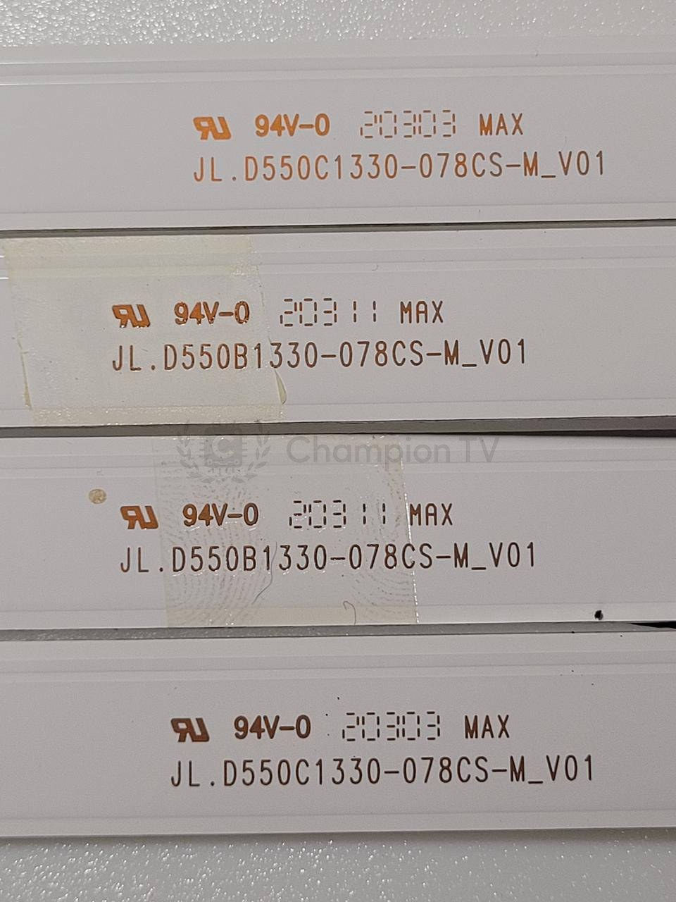 Akai LED-підсвітка 55" комплект 4 планки JL.D550C1330-078CS-M_V01, новий