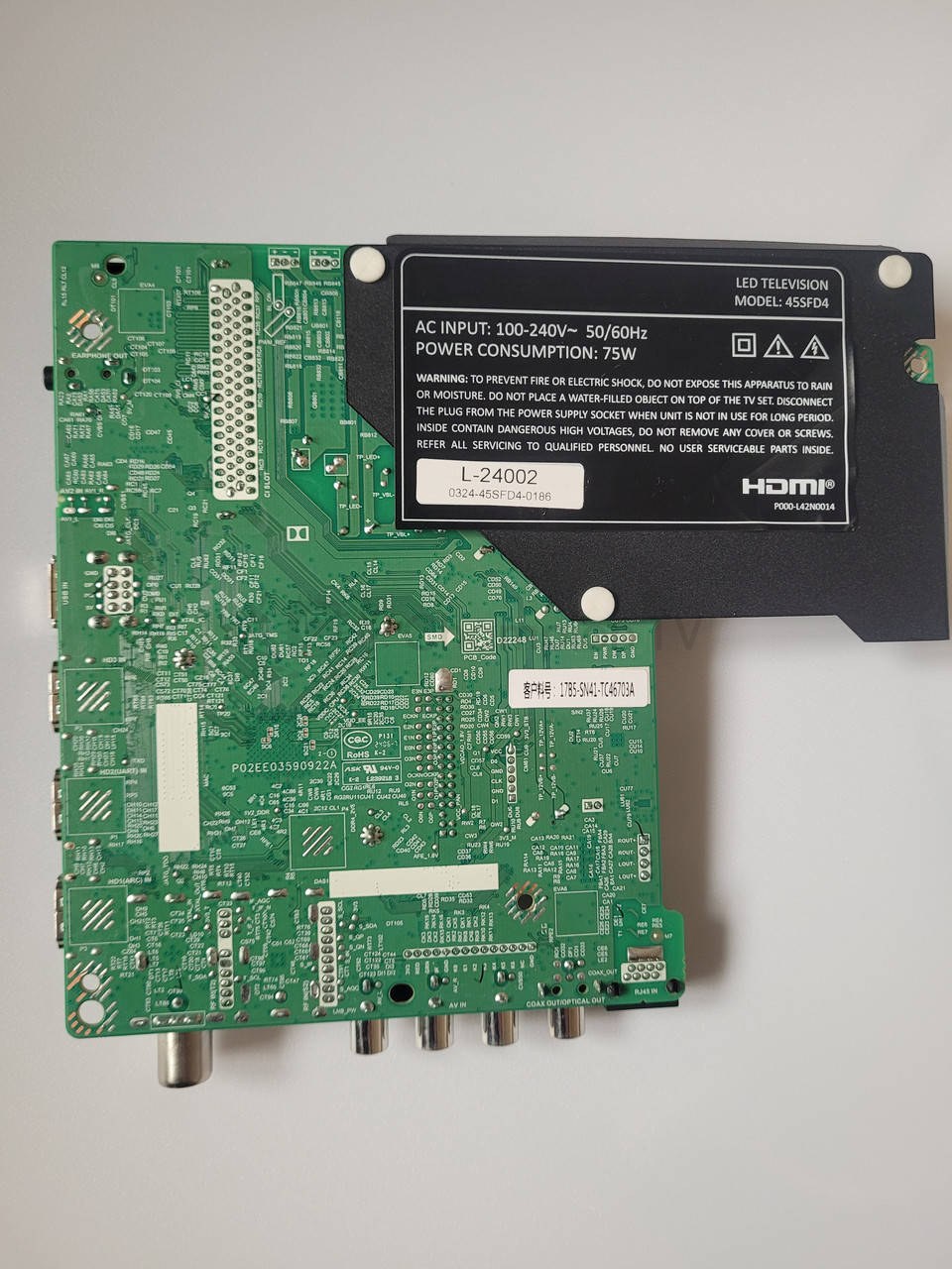 Системна плата для телевізора Samsung TP.SK513S.PB802(T) 45SFD4 Android LED mainboard, новий