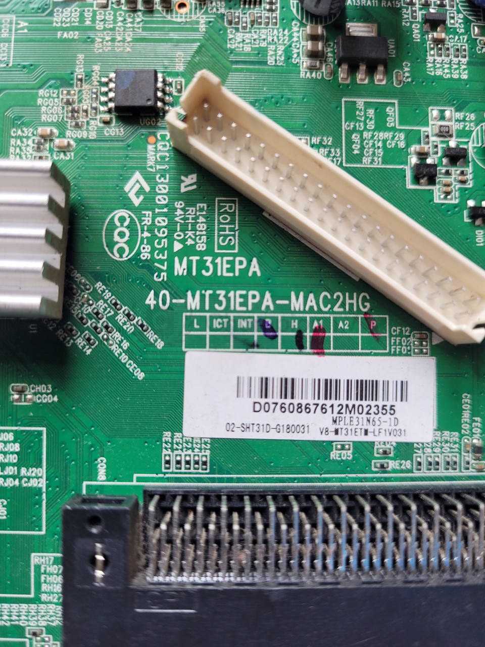 Системна плата TCL F40B3803 40-MT31EPA-MAC2HG 40 дюйм mainboard, новий