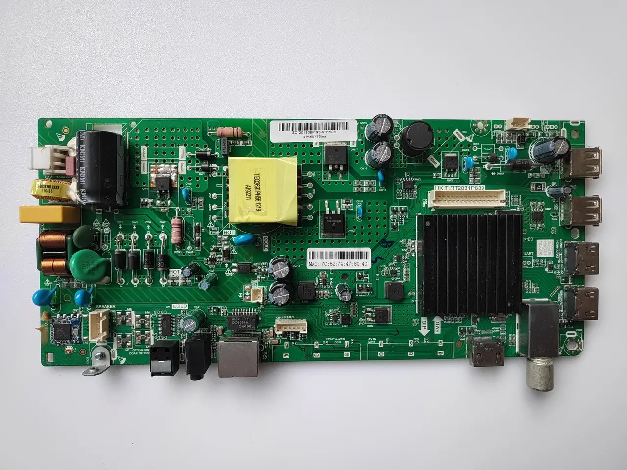 Системна плата Kivi 32FR55WU HK.T.RT2831P639 32 дюйм mainboard, новий