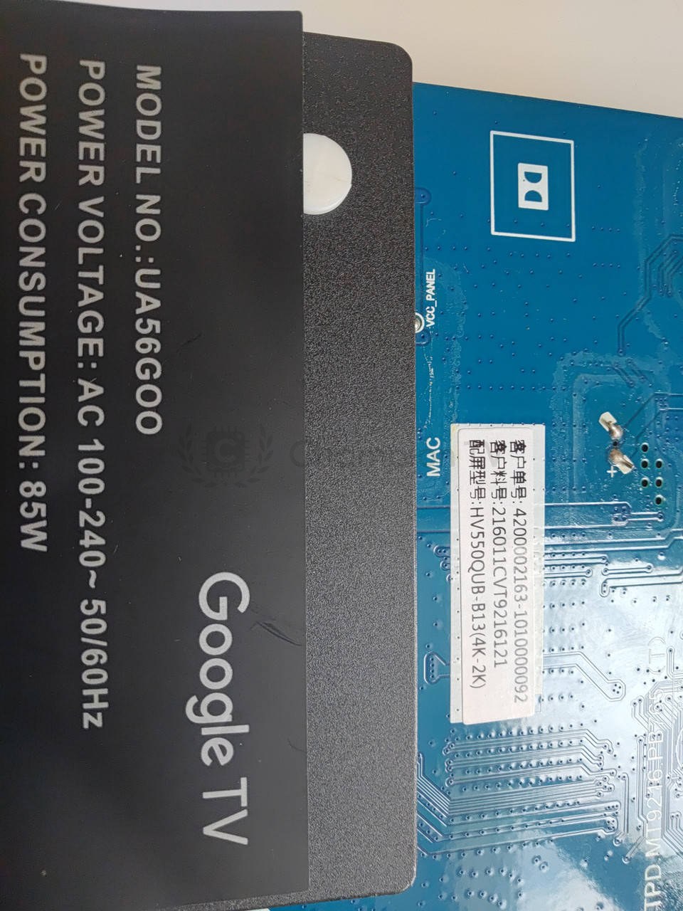 Системна плата Samsung EL.MT9216-G75 для UA56G00 Google TV 56 дюйм, новий mainboard