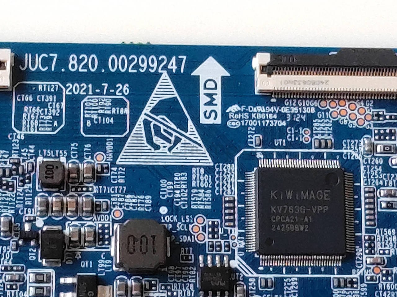 T-con тикон RCA/Westinghouse JUC7.820.00299247 для 55 дюймів плата матриці, вживана