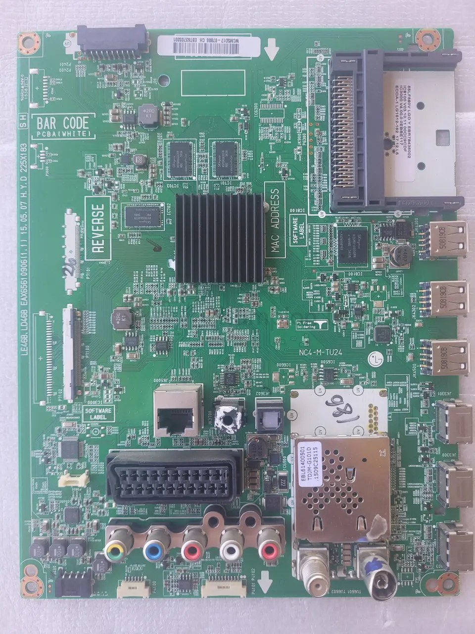 Системна плата телевізора LG 56LF580V EBU62431604 EAX65610906 (1.1) LE46B, LD46B