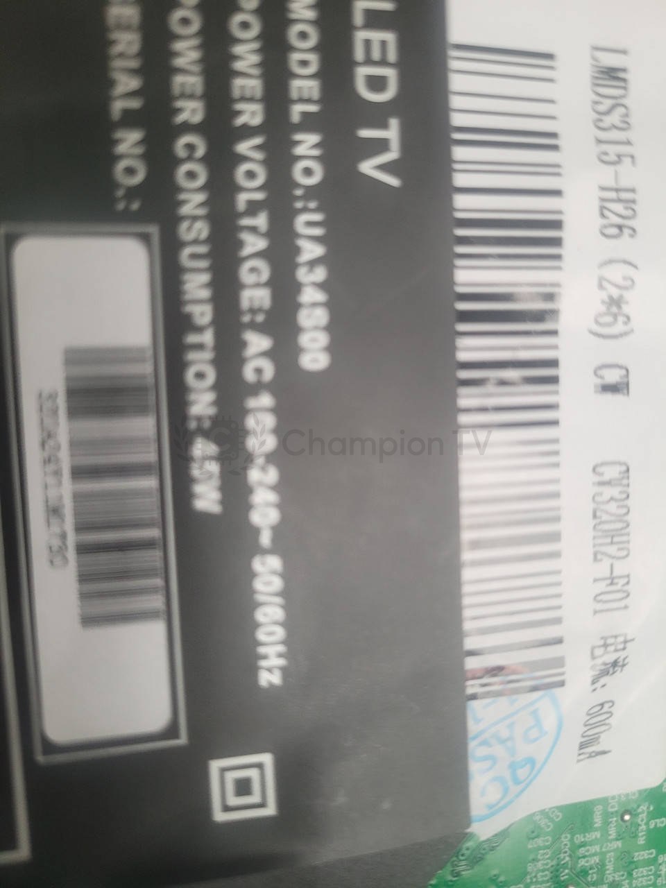 Системна плата Samsung TP.SK516S.PB818 32" mainboard, новий