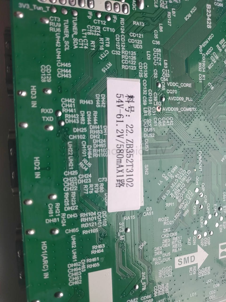 Системна плата Samsung TP.HV352T.PB756 для LE4500 42-43 дюйма, нова