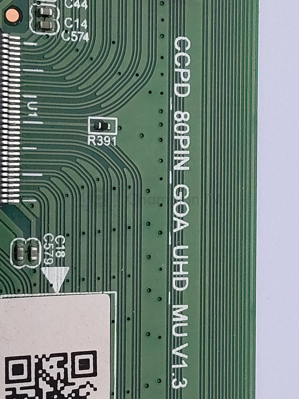 T-con тикон CCPD_80PIN_GOA_UHD_MU v1.3 для 50-58 дюйм 4K TV матриці плата