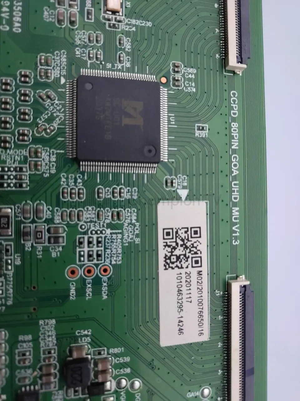T-con тикон CCPD_80PIN_GOA_UHD_MU v1.3 для 50-58 дюйм 4K TV матриці плата