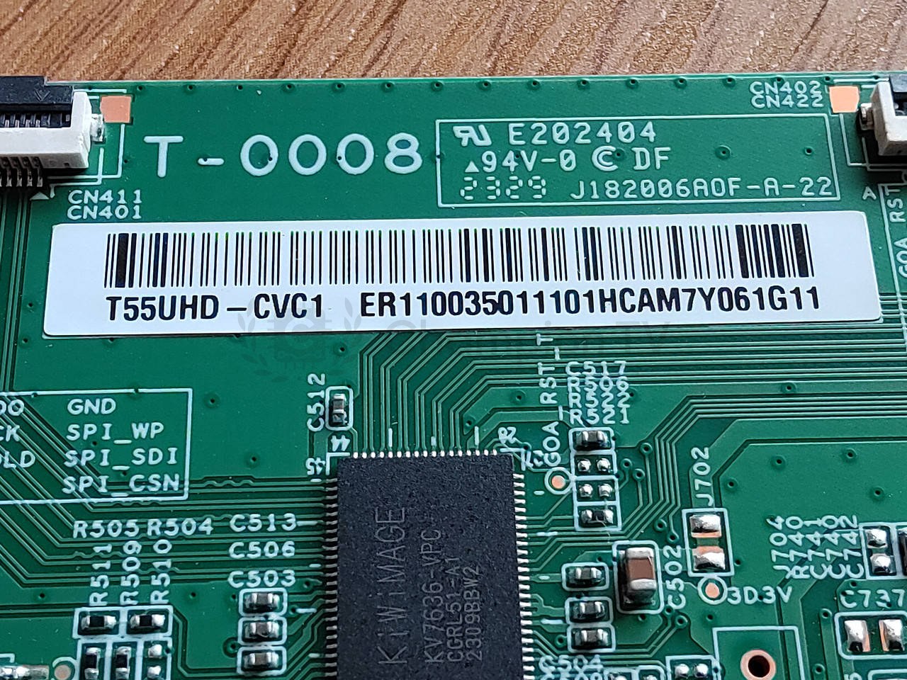 T-con тикон Roku/ONN T-0008 для T55UHD-CVC1 55" плата матриці, новий