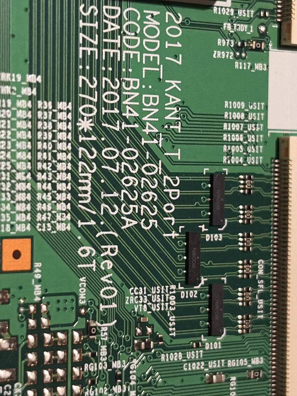 T-con тикон Samsung BN41-02625A для 75-82 дюйм телевізорів (матриці), б/в