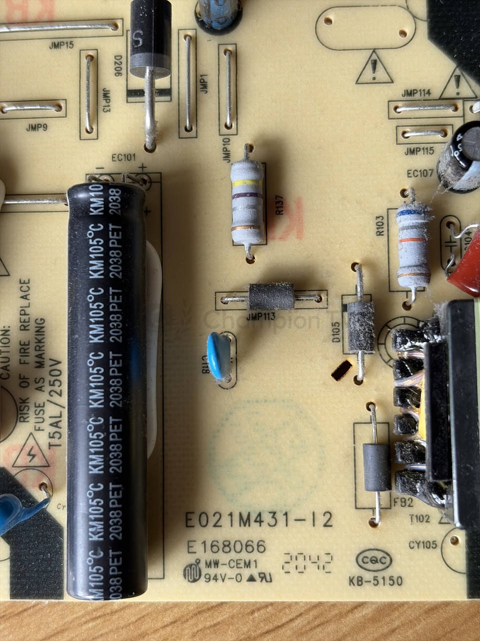 Плата живлення телевізора T5906-ZC02-02 EO21M431-12 M57/2130002391/12