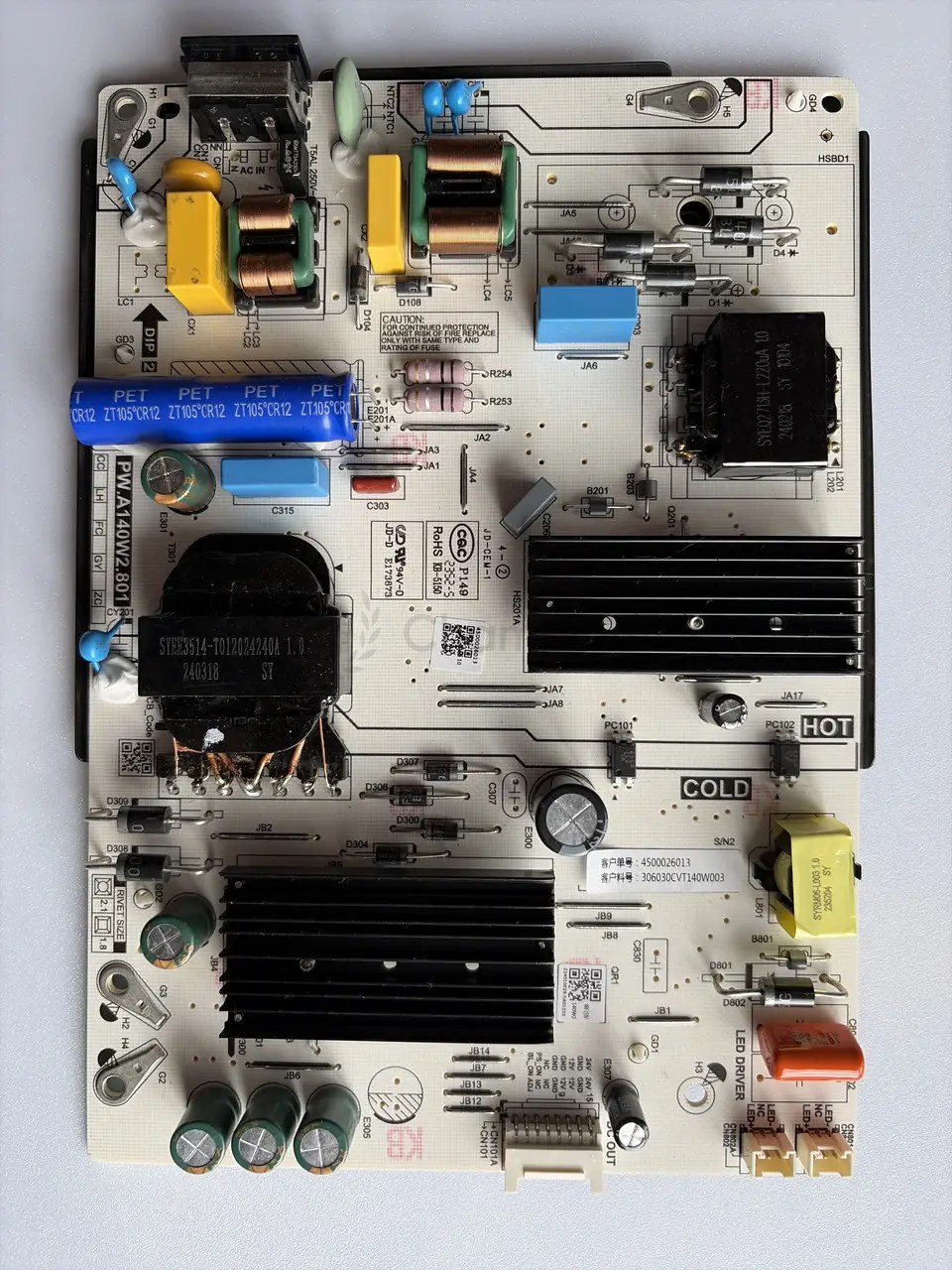 Блок живлення Tesla 65E635SUS PW.A140W2.801 PSU 140W, новий