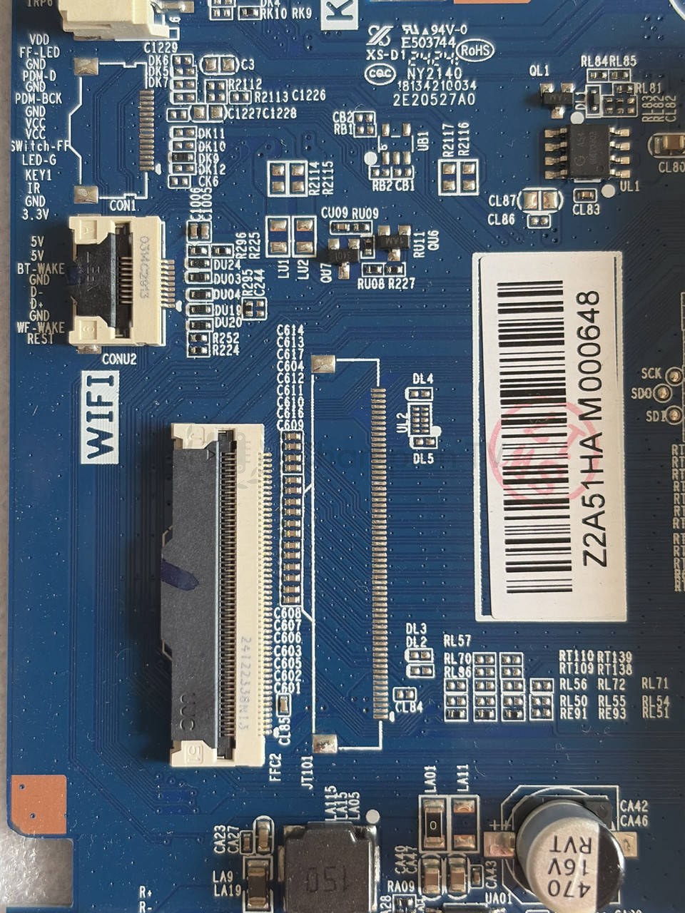 Системна плата mainboard ERGO 43GUS8555 MB-M9612-W-CL-0146 43" плата керування, нова