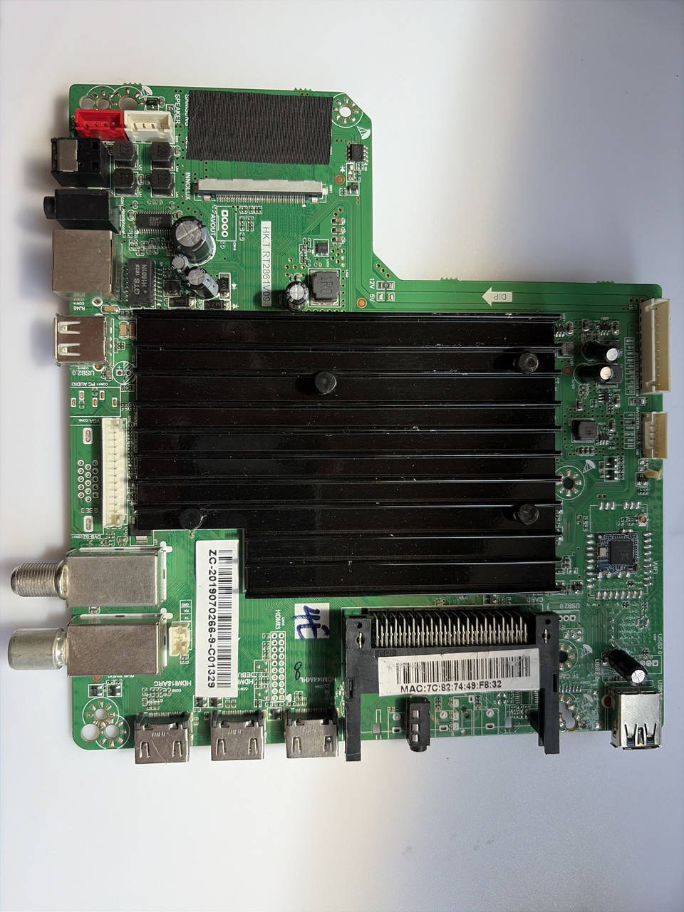 Материнська плата телевізора 50" KIVI 50UR50GU HK.T.RT2861V09 майн mainboard