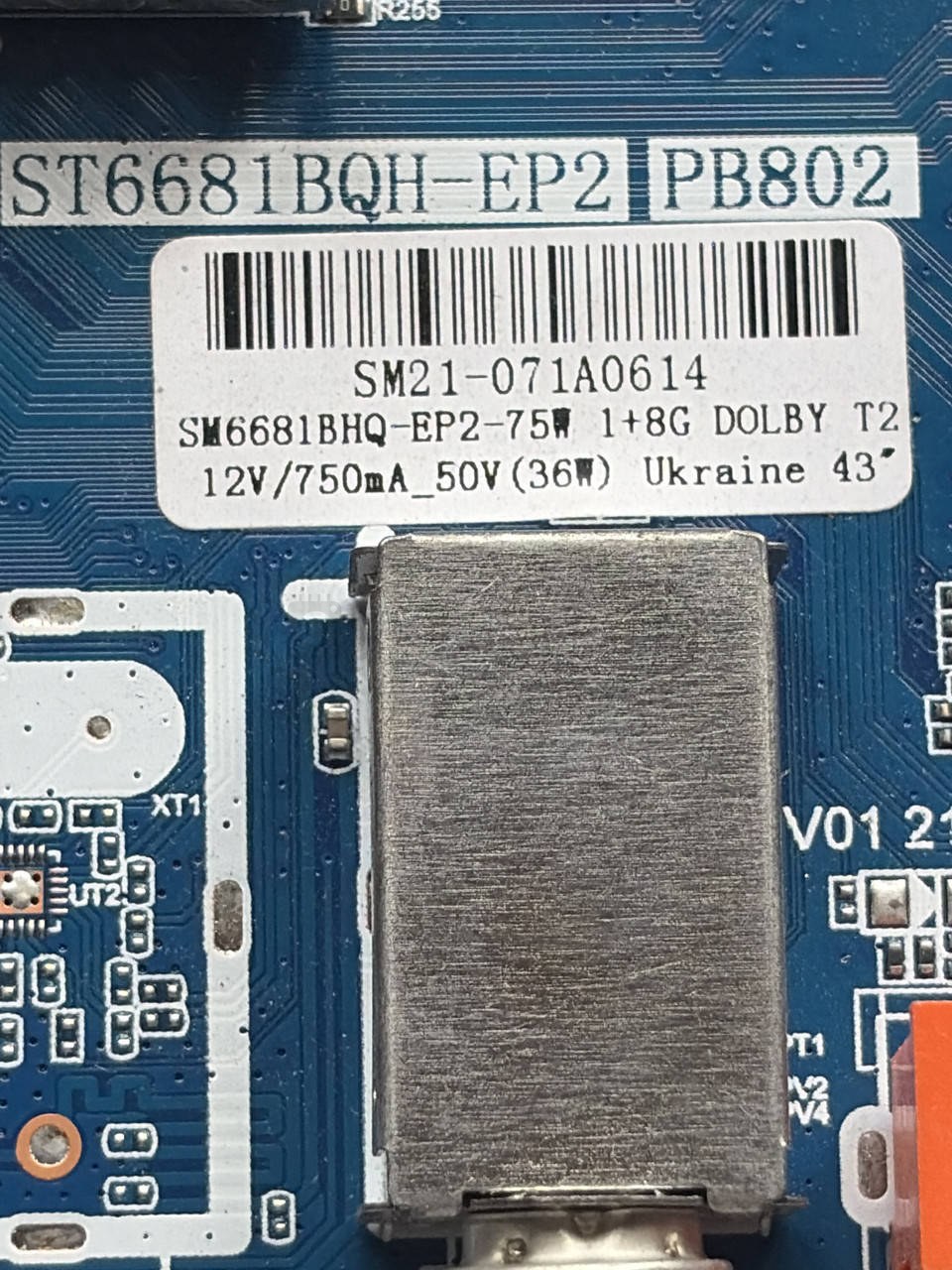Системна плата Haier ST6681BQH-EP2 43" mainboard для 43GFS6500, б/у