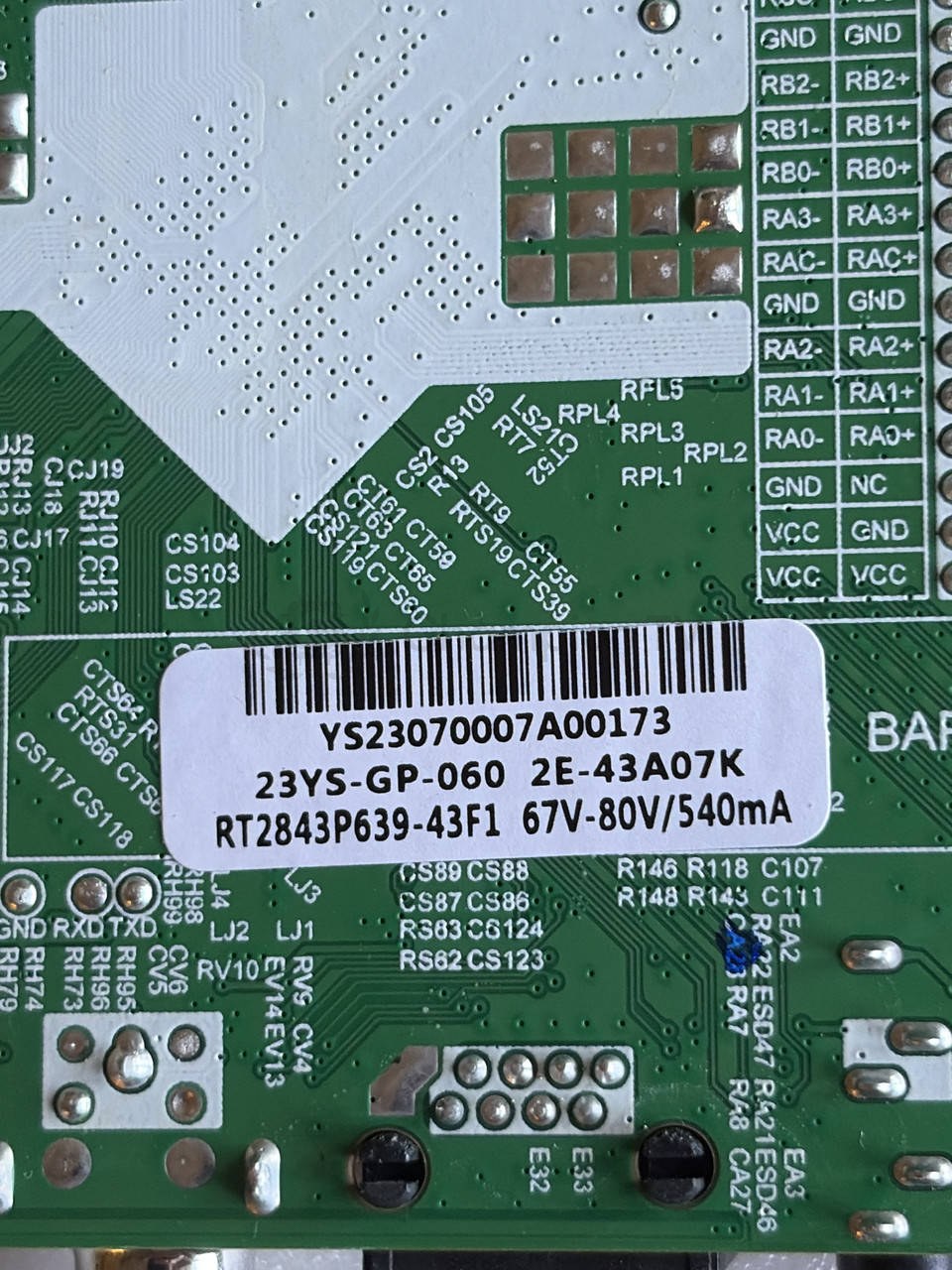 Системна плата 2E 43A07K HK.T.RT2843P639 43 дюйм, нова