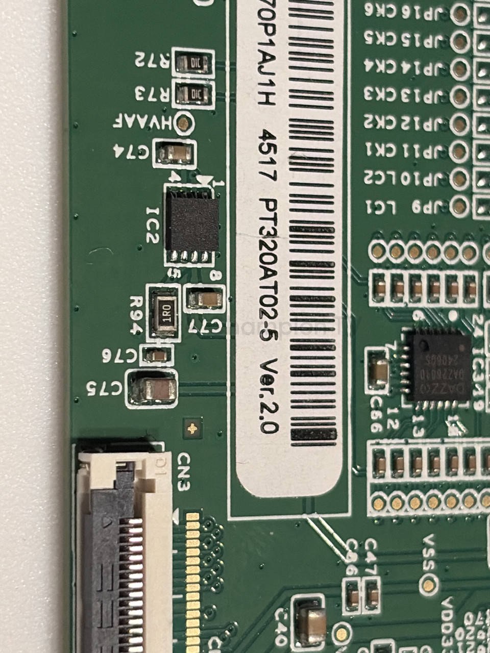 Плата тикон T-con PT320AT02-5-xr-1 ver.2.0
