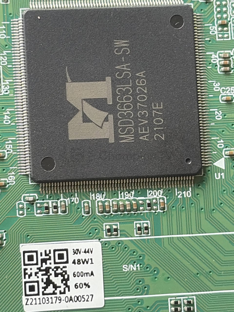 Системна плата mainboard MYSTERY TP.MS3663S.PB818 MTV-3220HT2 32" дюймів, нова