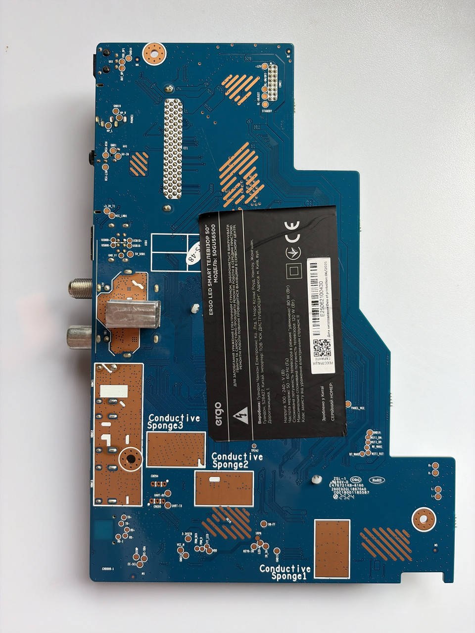 ERGO 50GUS6500 MB-M9602-W-DS-0101 50" системна плата mainboard, нова