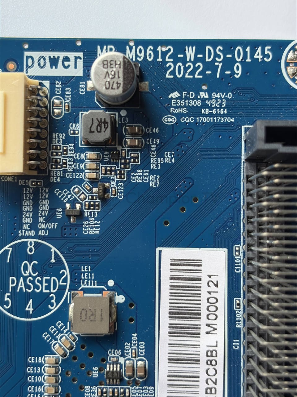 Системна плата ERGO 55GUS6500 MB-M9612-W-DS-0145 55" mainboard, нова