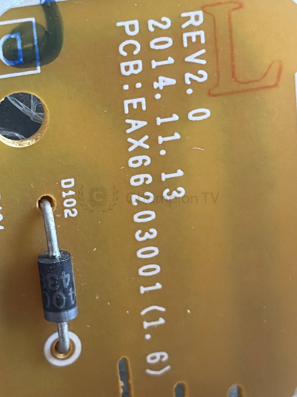 Блок живлення LG 42LF652V LGP3942D-15CH1 PSU, перевірена