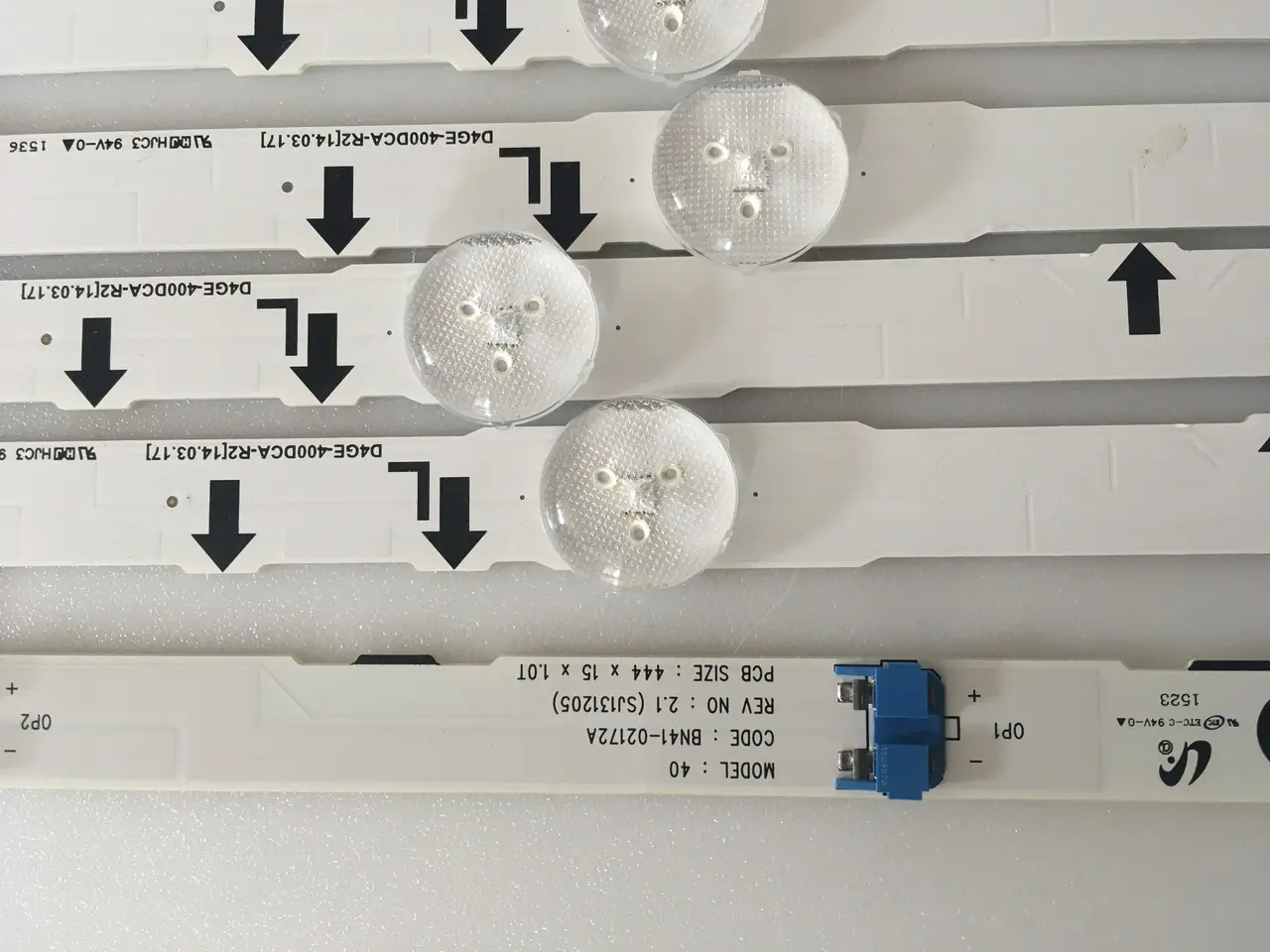 Підсвітка led лінійка телевізора Samsung Ue40j5100aw 40' d4ge-400dca-r2