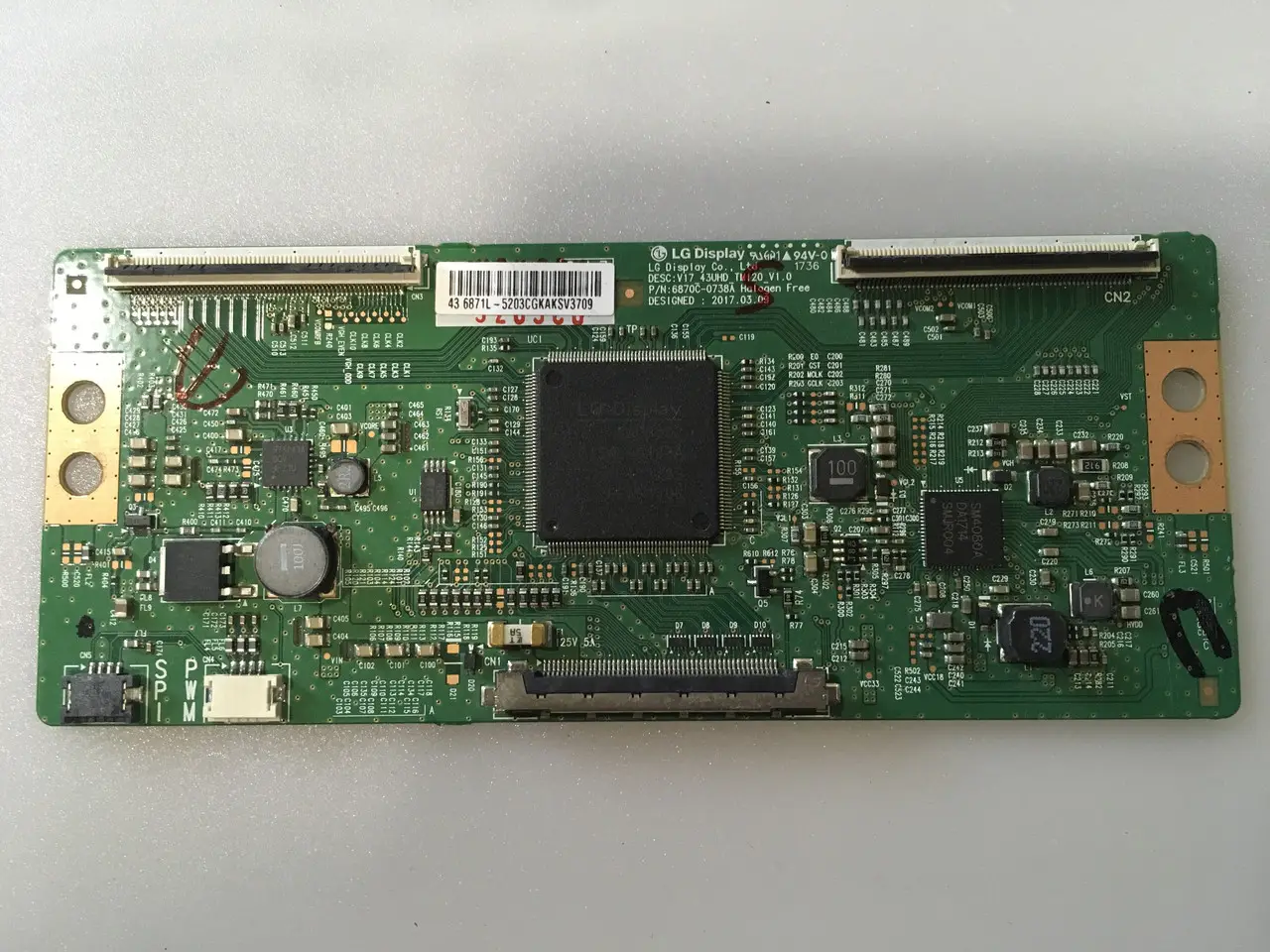 Плата телевізора тикон T-con 6870c-0738a v17 43UHD 55UHD tm120 v1.0 430EGUSKM3