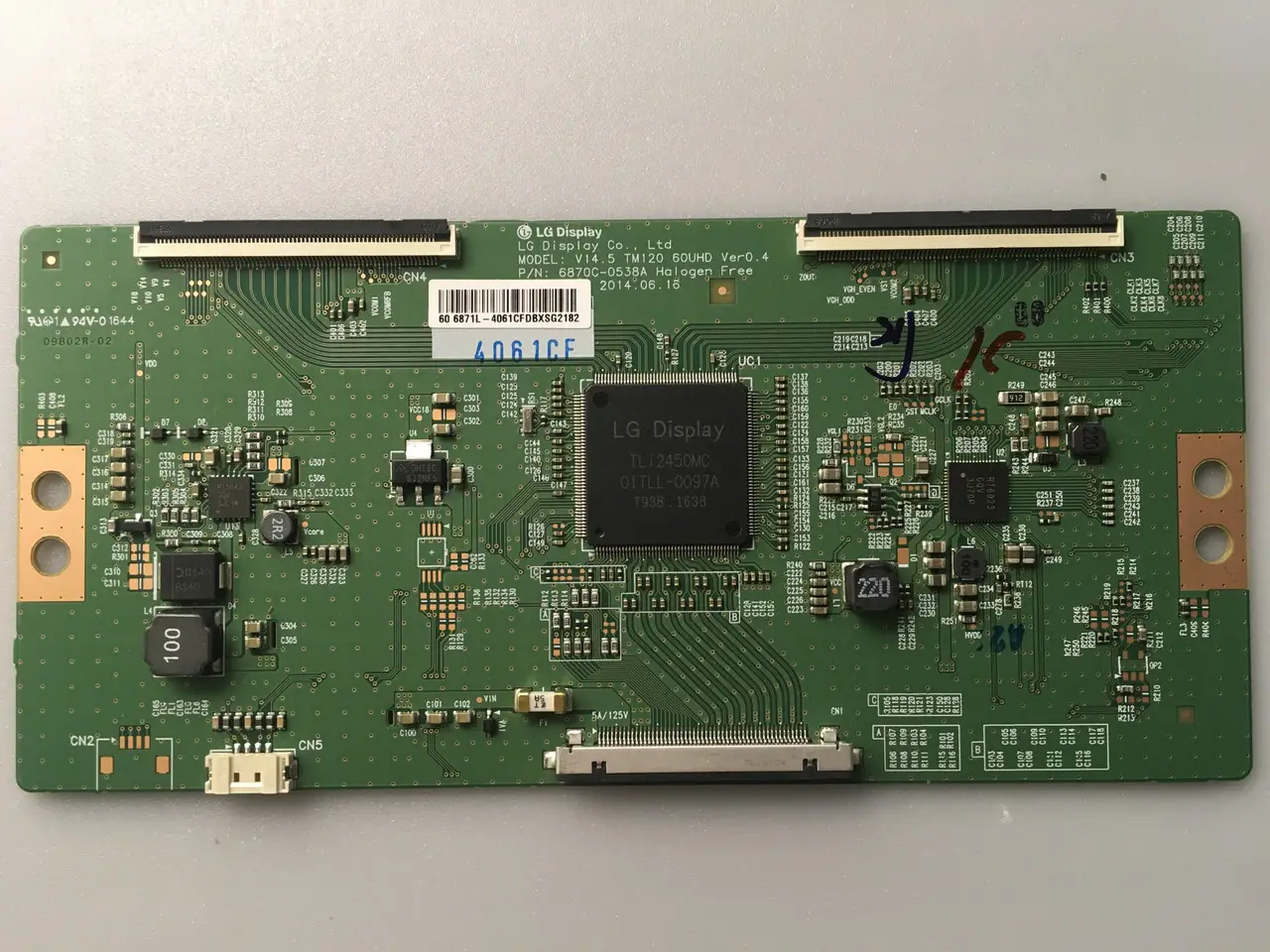 T-con 6870c-0538a v14.5 tm120 60uhd ver0.4