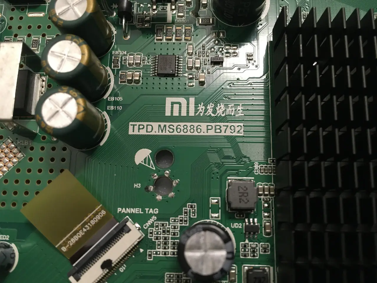 TPD.MS6886.PB792 L43M5-5ARU, HV430QUBH10, main TPD.MS6886.PB792 системна плата телевізора, гарантія