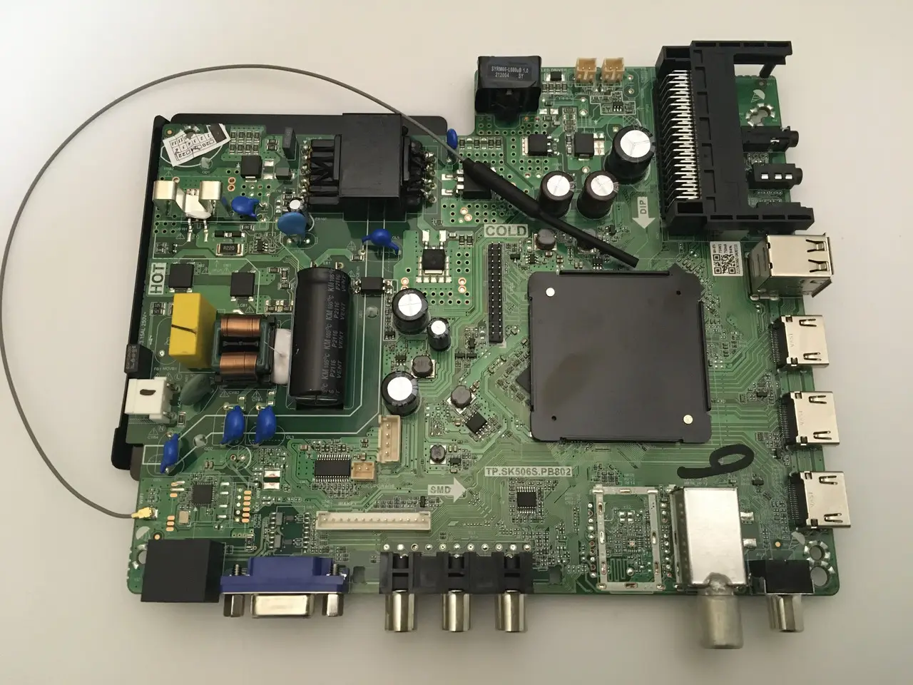 TP.SK506S.PB802 Samsung 50" UA50SOO LMDS490-D16A HV490FHB-N80 системна плата телевізора, Main, нова