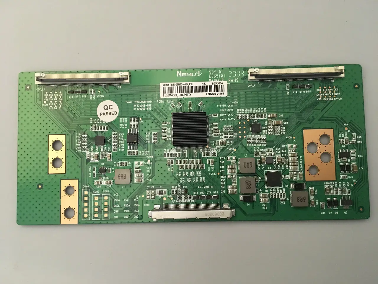 Плата тикон T-Con Board NEMUS N4TB550UHDN4D.C0 SDY-D1 E355101 HV430QUB-N1D