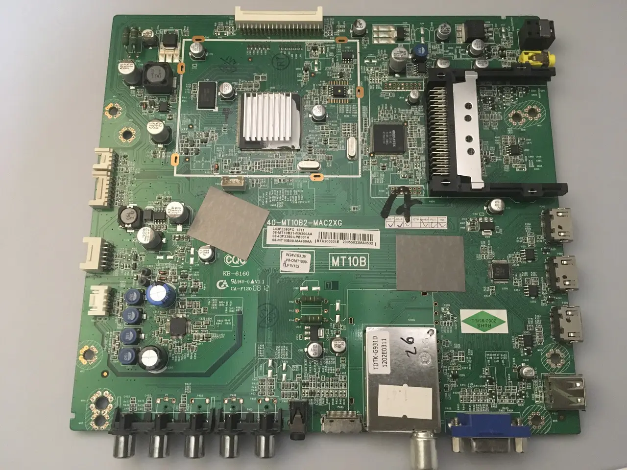 Системна плата телевізора 40-MT10B2-MAC2XG BTU200031D TCL L43F3390FC