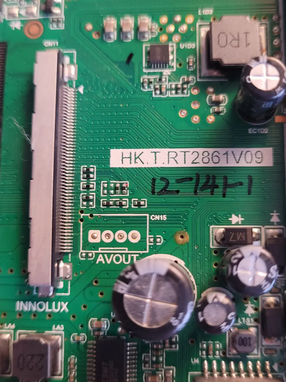 Материнська плата телевізора 50" KIVI 50UR50GU HK.T.RT2861V09 майн mainboard