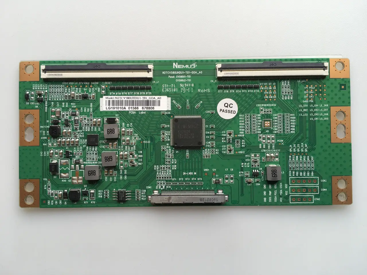 Плата тикон T-Con N2TCV580UHDU1-T01_GOA LE50709